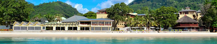 Beach at Coral Strand Hotel in Seychelles