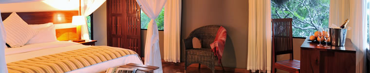 Room at Machangulo Beach Lodge in Mozambique