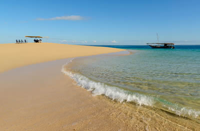Sand bank beach